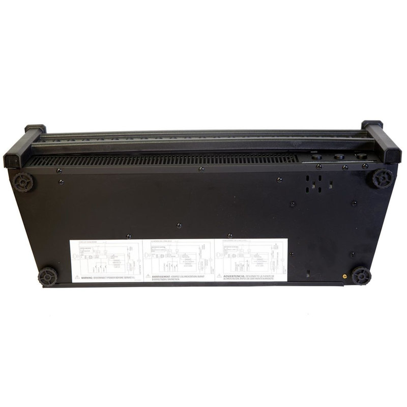 Comfort Glow Black Electric Log Insert Heater with Flame Projection