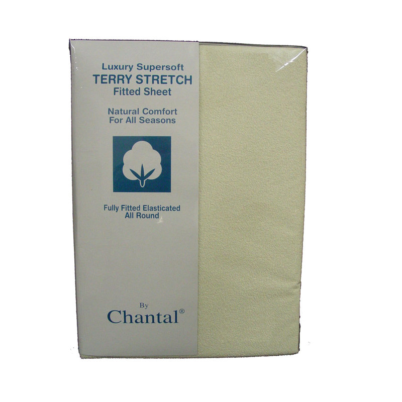 Aljoharah Cotton Blend Fitted Sheet, Double (4'6), Blue