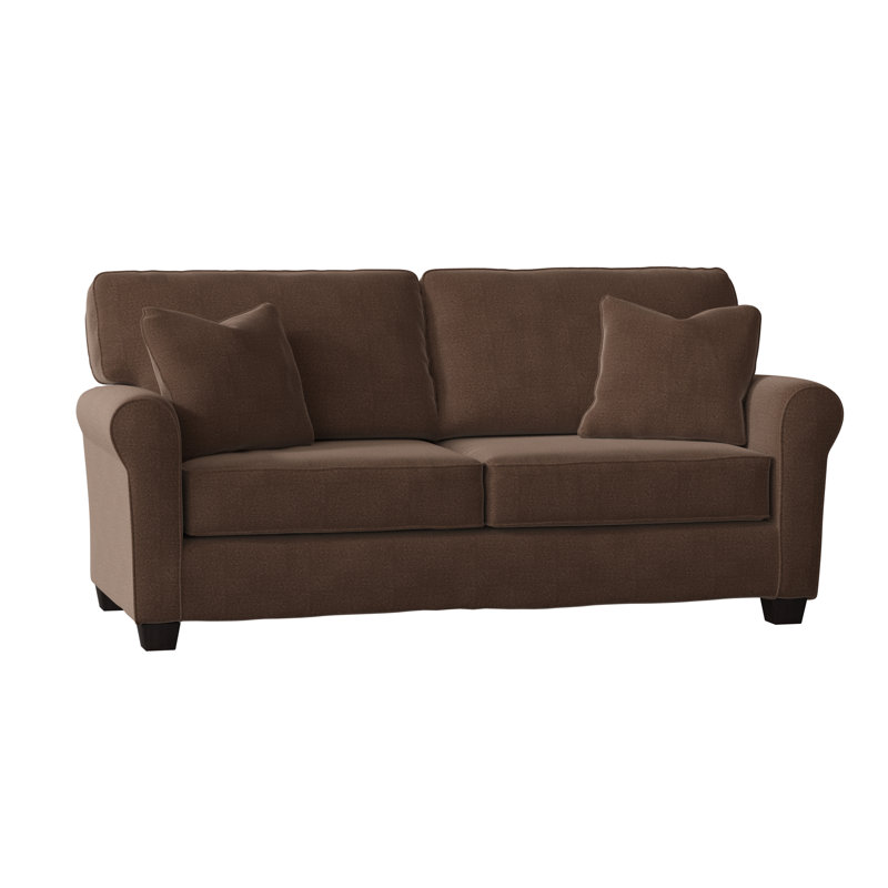 Shannon Upholstered 76'' Sofa, Espresso, Loden