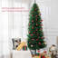 Grand sapin de Noël artificiel non éclairé avec branches réalistes