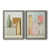 Toile avec cadre gris
