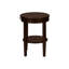 Table d'appoint transitionnelle en brun, côté à 2 niveaux pour la table à usage domestique, couleur, avec chambre de rangement et salon