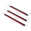 Organisateur de douilles 3 pièces Organisateur de douilles en aluminium avec 40 pinces