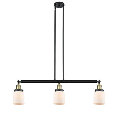 Bell - Luminaire suspendu pour îlot de jardin 38 po 3 lumières