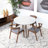 Ellisville 4 - Person Solid Wood Top Four Leg Dining Set-1671941576-1671941579