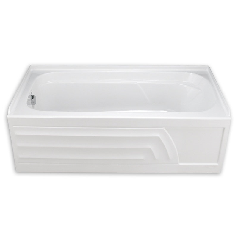 Colony 60" Alcove Soaking Bathtub, White, Right
