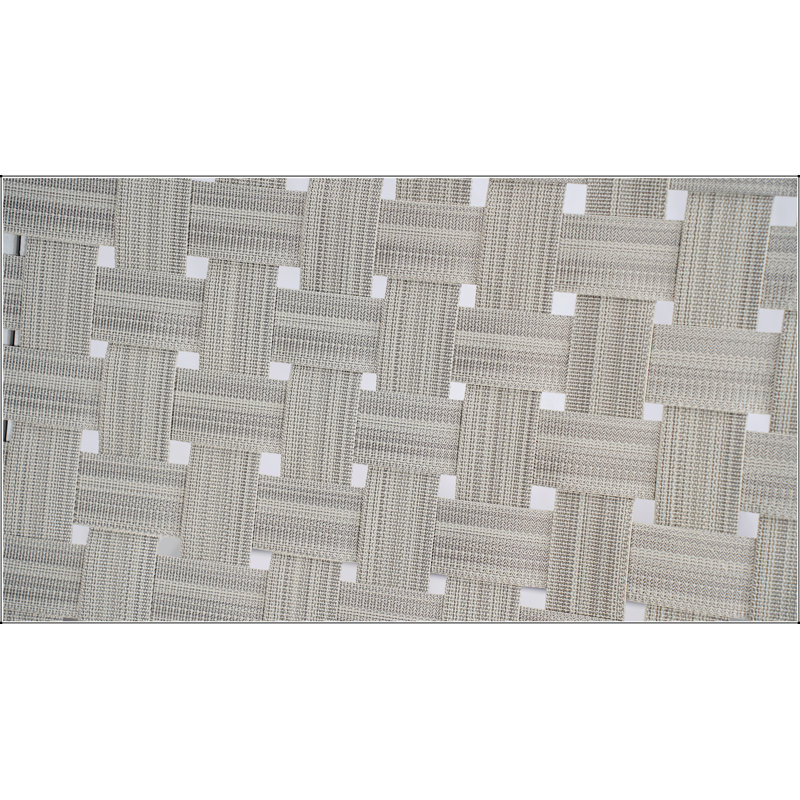 Durable Acacia Wood Outdoor Rope Chaise Lounge With Adjustable Positions For Ultimate Relaxation And Style, Light Gray