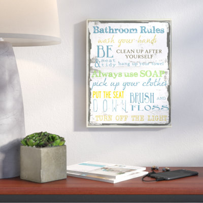 «Bathroom» - reproduction d'art textuel