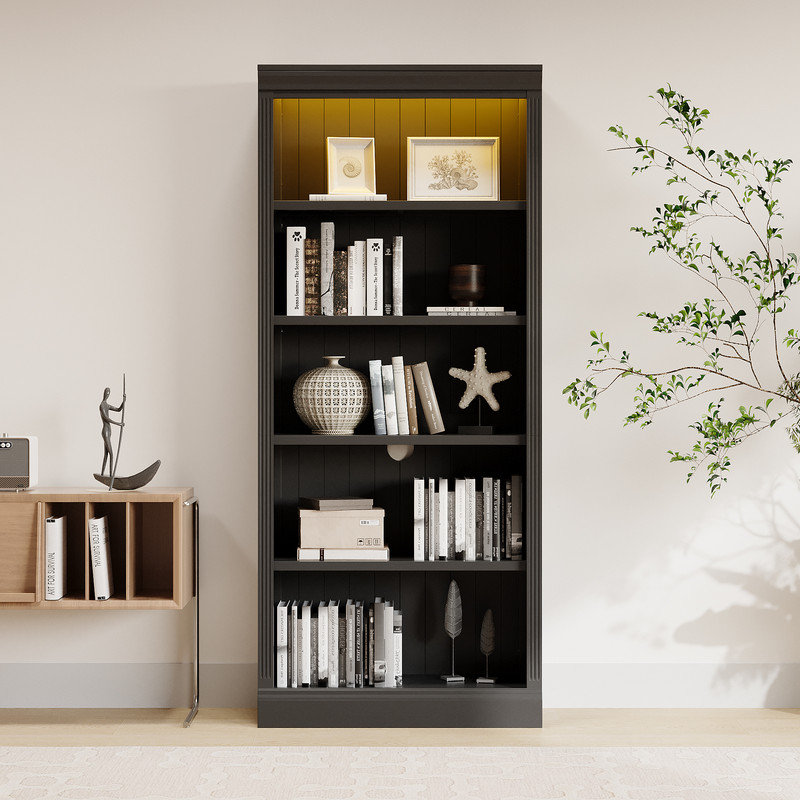 83.4" Tall Bookcase with LED