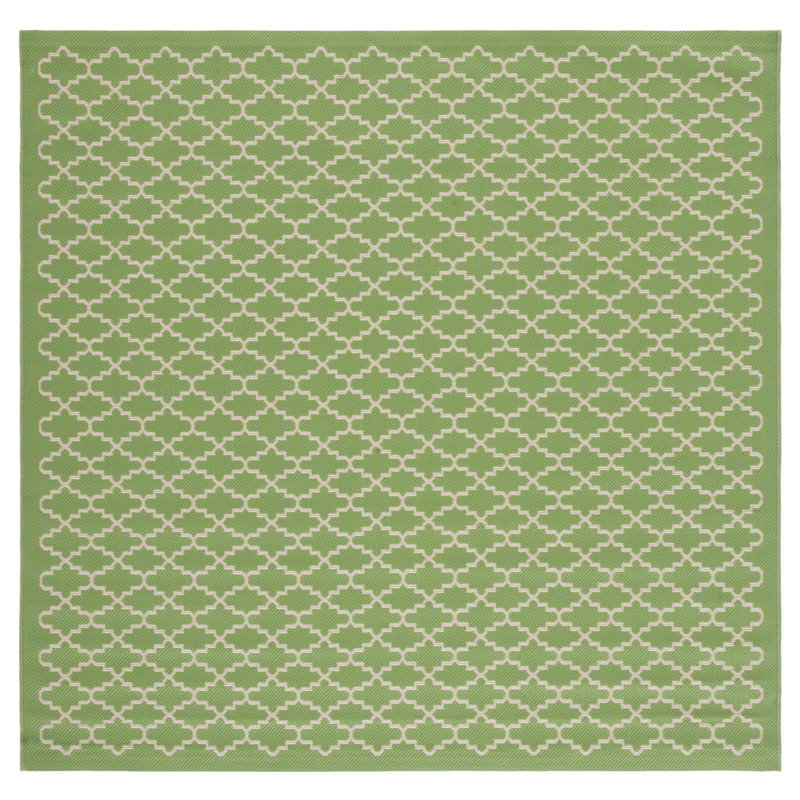 Herefordshire Performance Geometric Indoor/Outdoor Area Rug, Square 6'7"