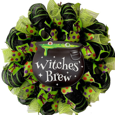 Witches' Brew Halloween Wreath