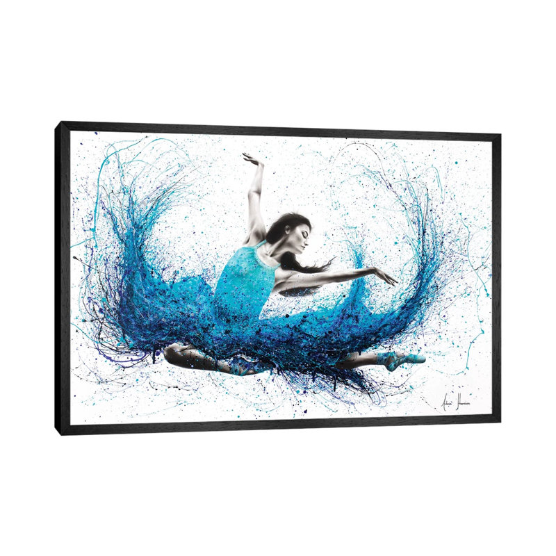 Luna Marina Ballet by Ashvin Harrison - Print on Canvas, 66.04 cm H x 45.72 cm W, Black Framed