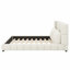 Simple Modern Upholstered Platform Bed with 2 Pillows-205462566-205462564