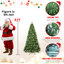 Arbre de Noël en PVC, 551 pointes, fil à mémoire dépliable, assemblage facile avec support en métal stable - arbre de Noël artificiel complet-1016589692