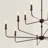 12 - Light Steel Dimmable Tiered Chandelier-1937749209
