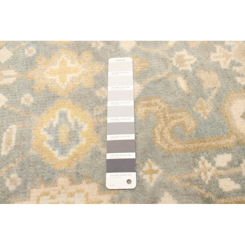 One-of-a-Kind 2'6" X 9'10" New Age Runner Wool Area Rug in Gray