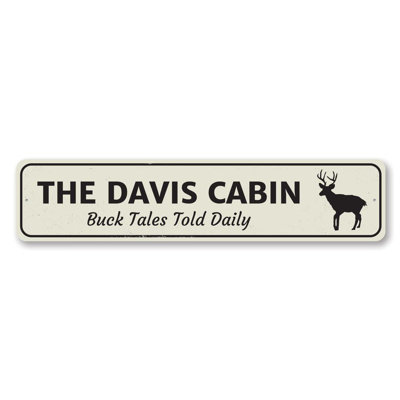 Buck Tales Told Daily Custom Aluminum Sign