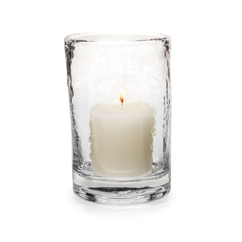Ascutney Crackle Hurricane, 4.75"W x 4.75"D x 7"H
