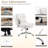 Upholstered Armless Task Office Chair without Wheels-1868986326