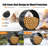 32" Round Hoop Firewood Rack, 500 Lbs Heavy Duty Firewood Storage Holder with Rustproof