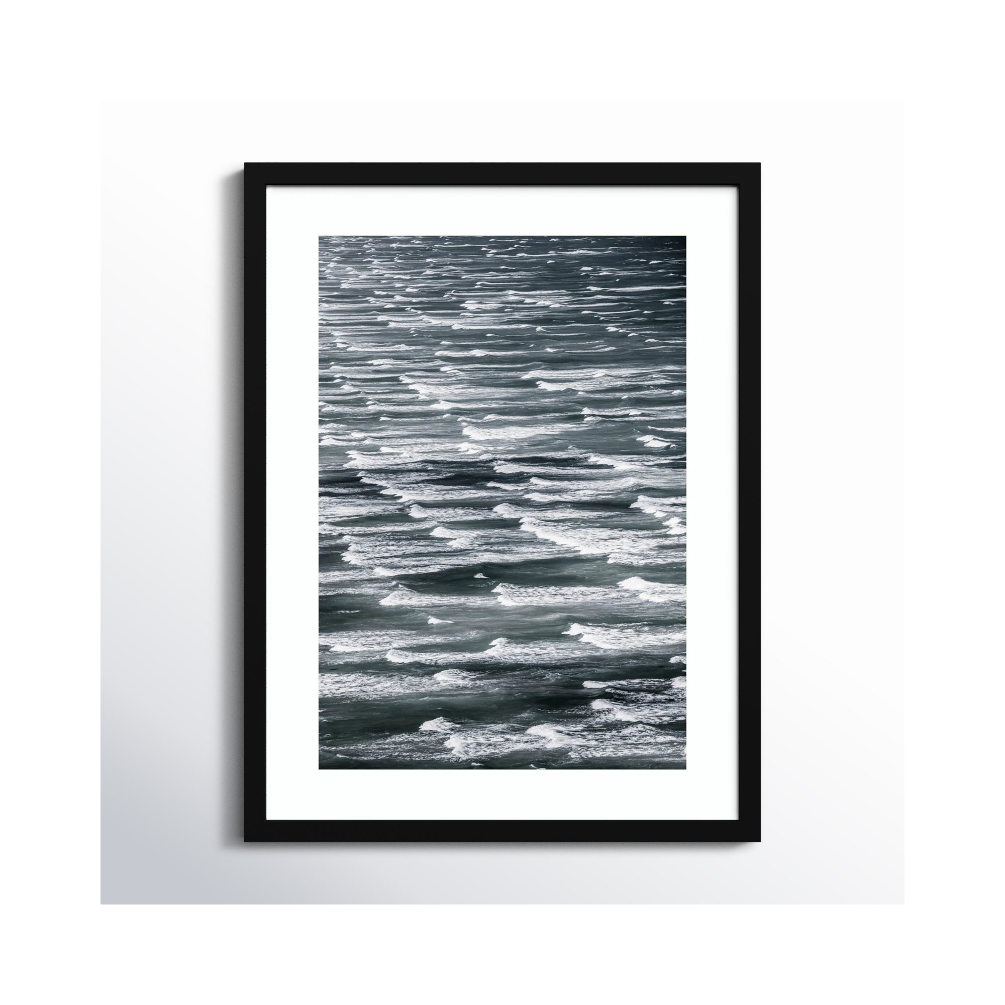 Infinite Waves 02 by Shot by Clint Wood Framed Wall Art Print, Black Framed, 25" H x 19" W