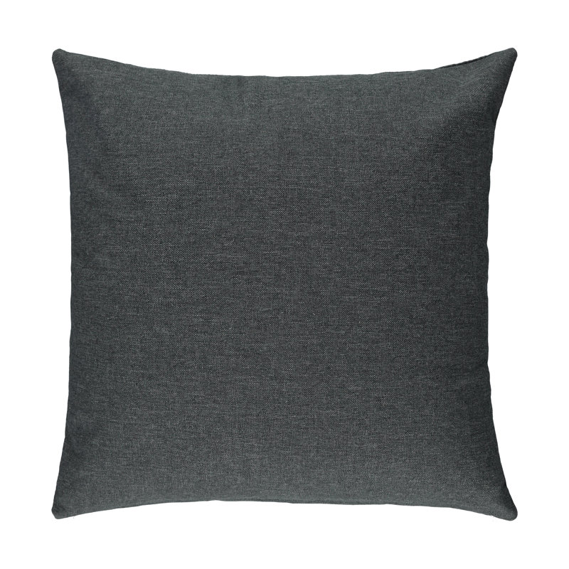 Housse de coussin carré S&G Slubb, Gris, 20 po X 20 po