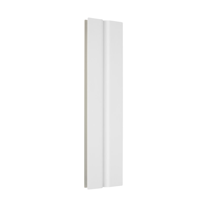 Cloak 1 - Light LED Vanity Light, 18" H x 5" W x 1.3" D, Matte White, Aluminum
