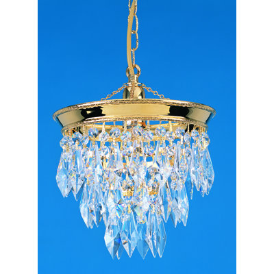 1 - Light Gold Crystal Pendant