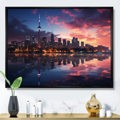 Toronto Canada Cityscape - Nautical & Beach Wall Art Living Room