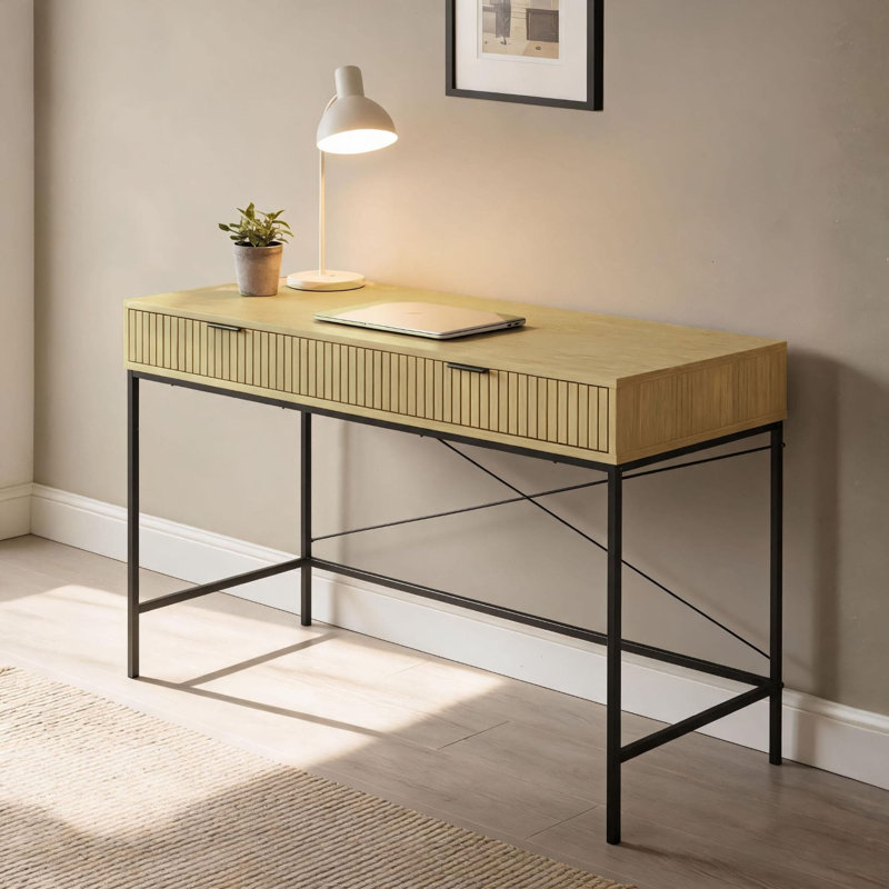 Metal Base Computer Desk
