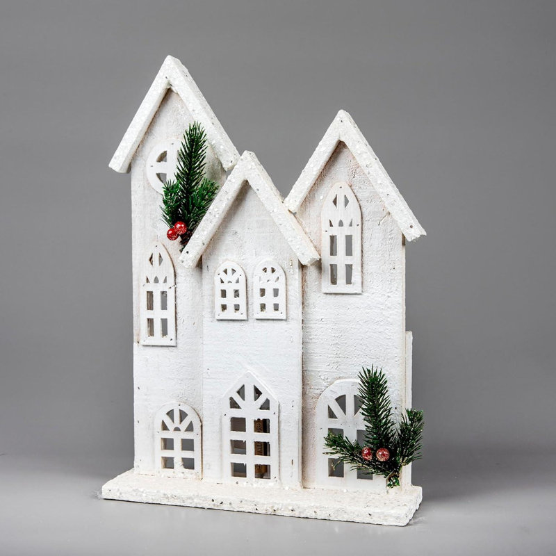 PVC No Holiday Shaped Ornament, 13 cm x 12cm x 4cm, White