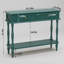 Console Mid-Century avec 2 tiroirs pour l'entrée et le salon, vert-278301340-531276302