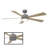 Wynd 5-Blade Outdoor/Indoor Smart Standard Ceiling Fan with LED Light Kit and Remote Included-1317851663-1317851662
