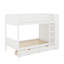 Lit superposé simple au-dessus de simple avec tiroirs et armoire-1348741264