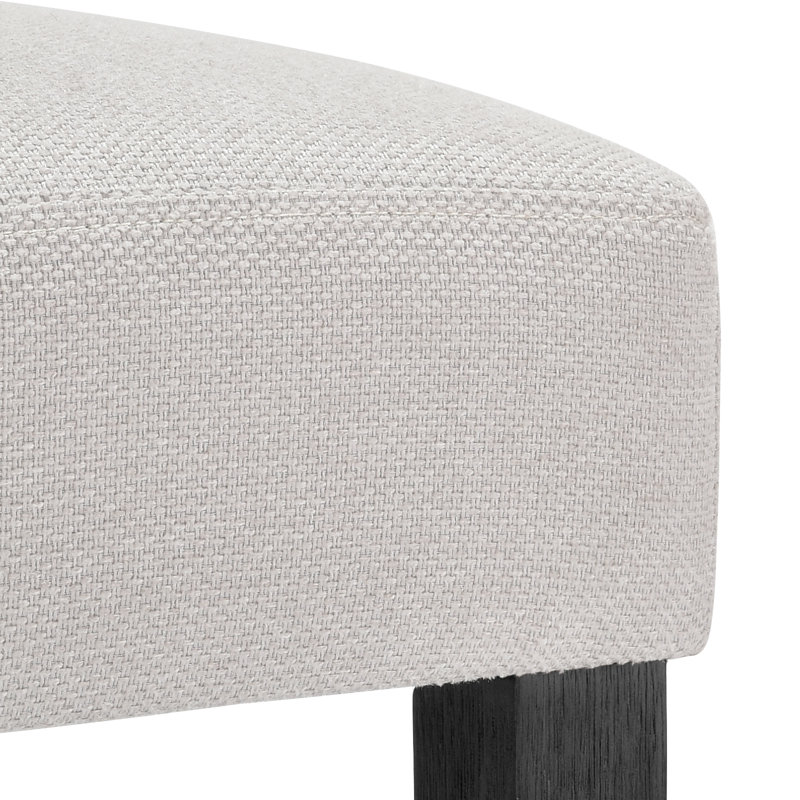 Chaise d'appoint rembourrée Modern, Noir