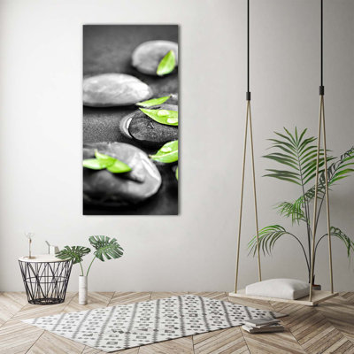 Leaves of Zen Stones - Wrapped Canvas