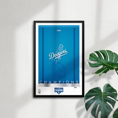 MLB Los Angeles Dodgers Minimalist 2020 World Series Trophy Art Unframed  Wall Poster Print