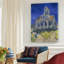 «The Church at Auvers», toile tendue par Vincent Van Gogh-974648743