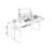 Black Rectangular Leather Standing desk-620100559-620100552