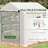 8' X 6' X 7' Portable Walk In Greenhouse With Mesh, Door, Windows, 18 Shelf, Trellis, Plant Labels, White-123051921-123051920