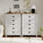 43.4" H 5- Drawer Dresser, Tall Chest Of Drawers, Closet Storage For Bedroom,White-1684116651
