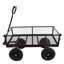 (Chariot de chariot à roues solide noir)-125514643