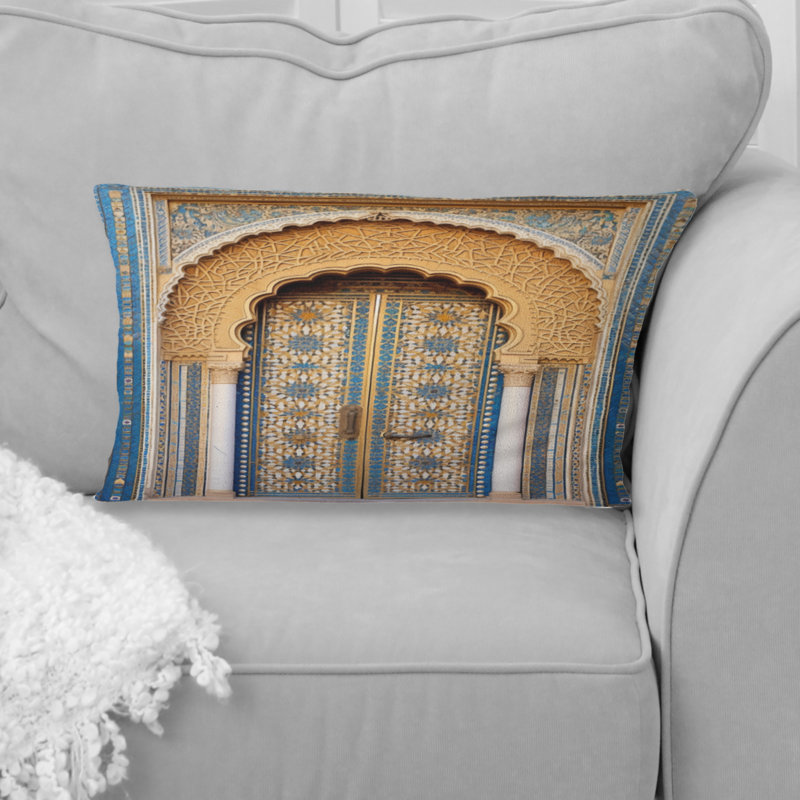 Coussin Morrocco Palace Golden Doors IV - imprimé campagne