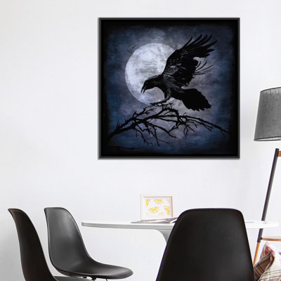Corbeau par Martin Wagner - estampe numérique sur toile tendue avec châssis