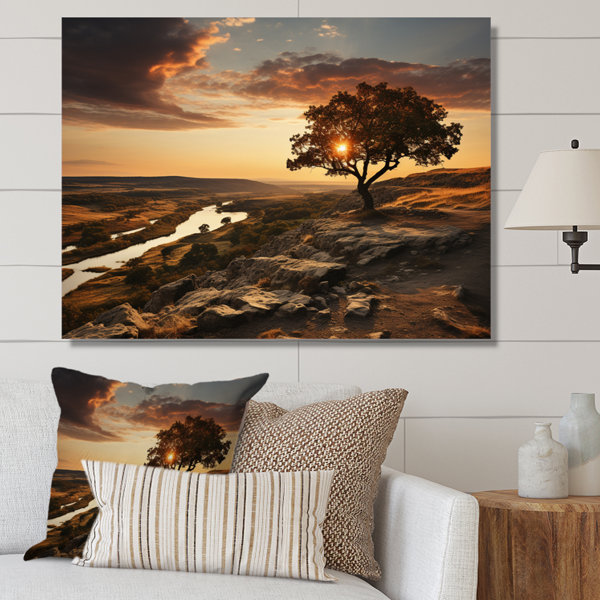 Millwood Pines Brown Sky Harmony On Canvas Print | Wayfair