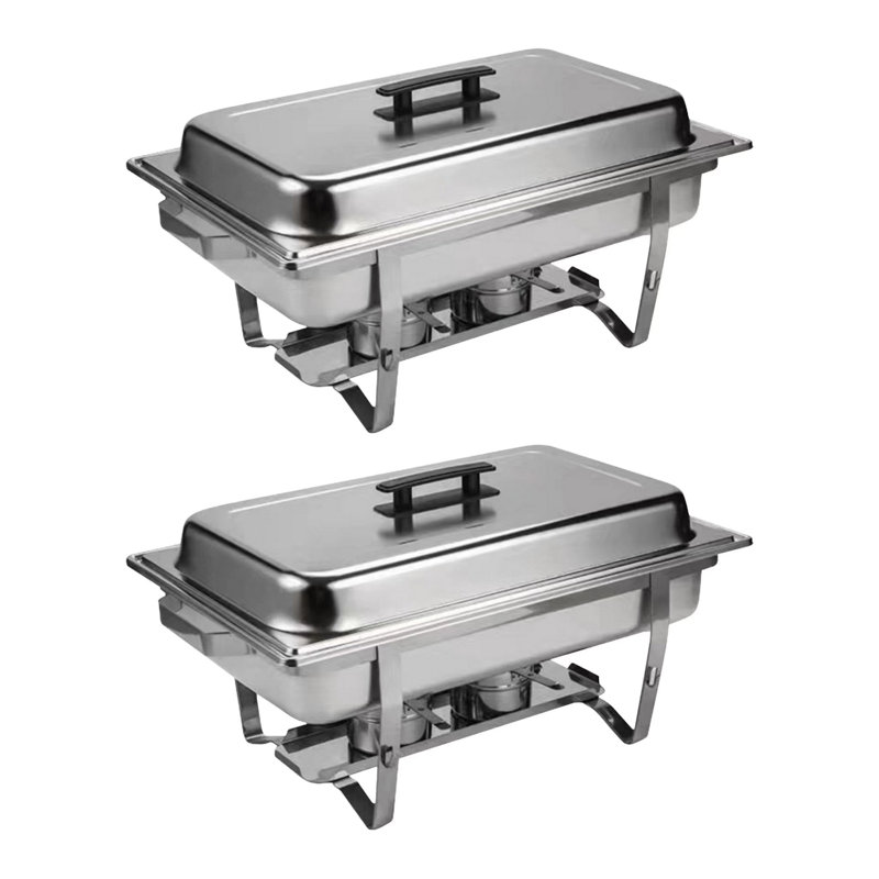 Ensemble de 2 plats de buffet pour la maison et l'extérieur
