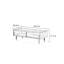 Table de salon rectangulaire en bois massif