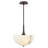 Three-Light Pendant w/ Cloudstone Bowl Shade-84742511