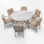 Ensemble repas d'extérieur 60 po L 6 personnes Mccorley