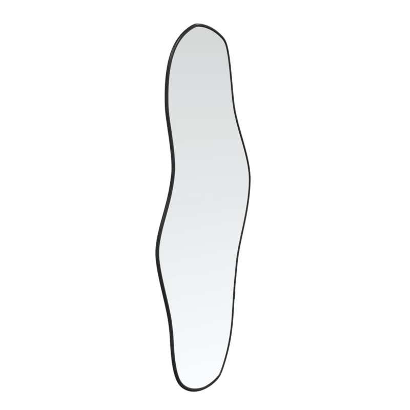 Miroir mural vidaXL, fixation murale en PVC, Argent argent, 39,37 po x 17,72 po
